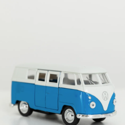 Welly / Volkswagen Classical Bus - Pull Back / Blauw
