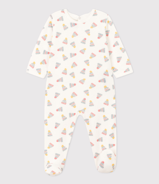 Petit Bateau / Fluwelen Pyjama / Muts