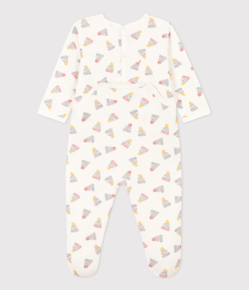 Petit Bateau / Fluwelen Pyjama / Muts