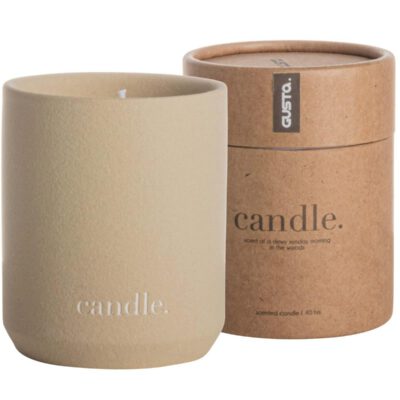 Gusta / Scented Candle / Taupe